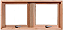 Janela Maxim-ar 2 Seções Horizontal Panorâmica Reta em Madeira Cedro Arana C/ Ferragem Batente 09 Cm - Casmavi - Imagem 1